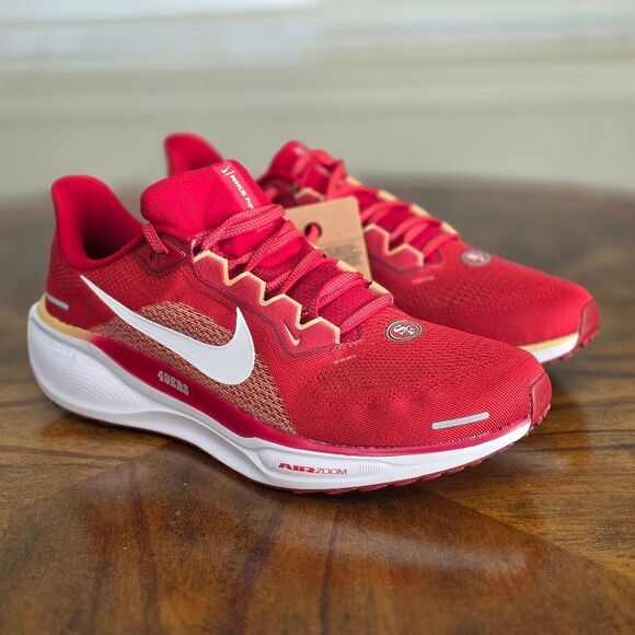 Nike Zoom Pegasus 41 NFL San Francisco 49ers Team Issued PE Men's 9.5 FZ5070-600 - Picture 4 of 16